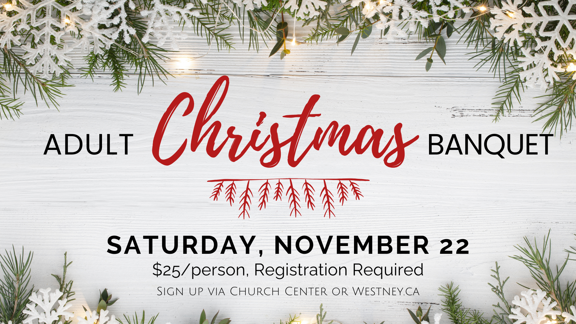 Adult Christmas Banquet