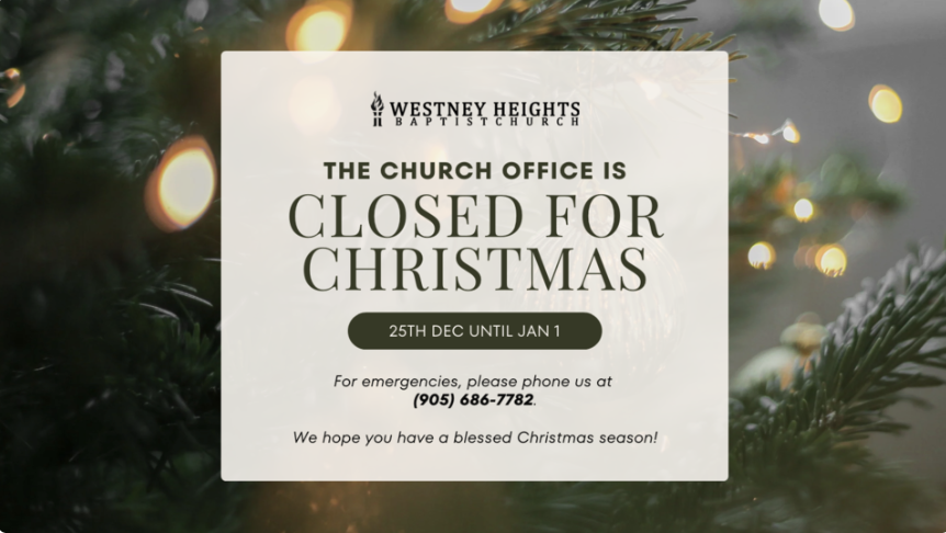 Holiday Office Hours