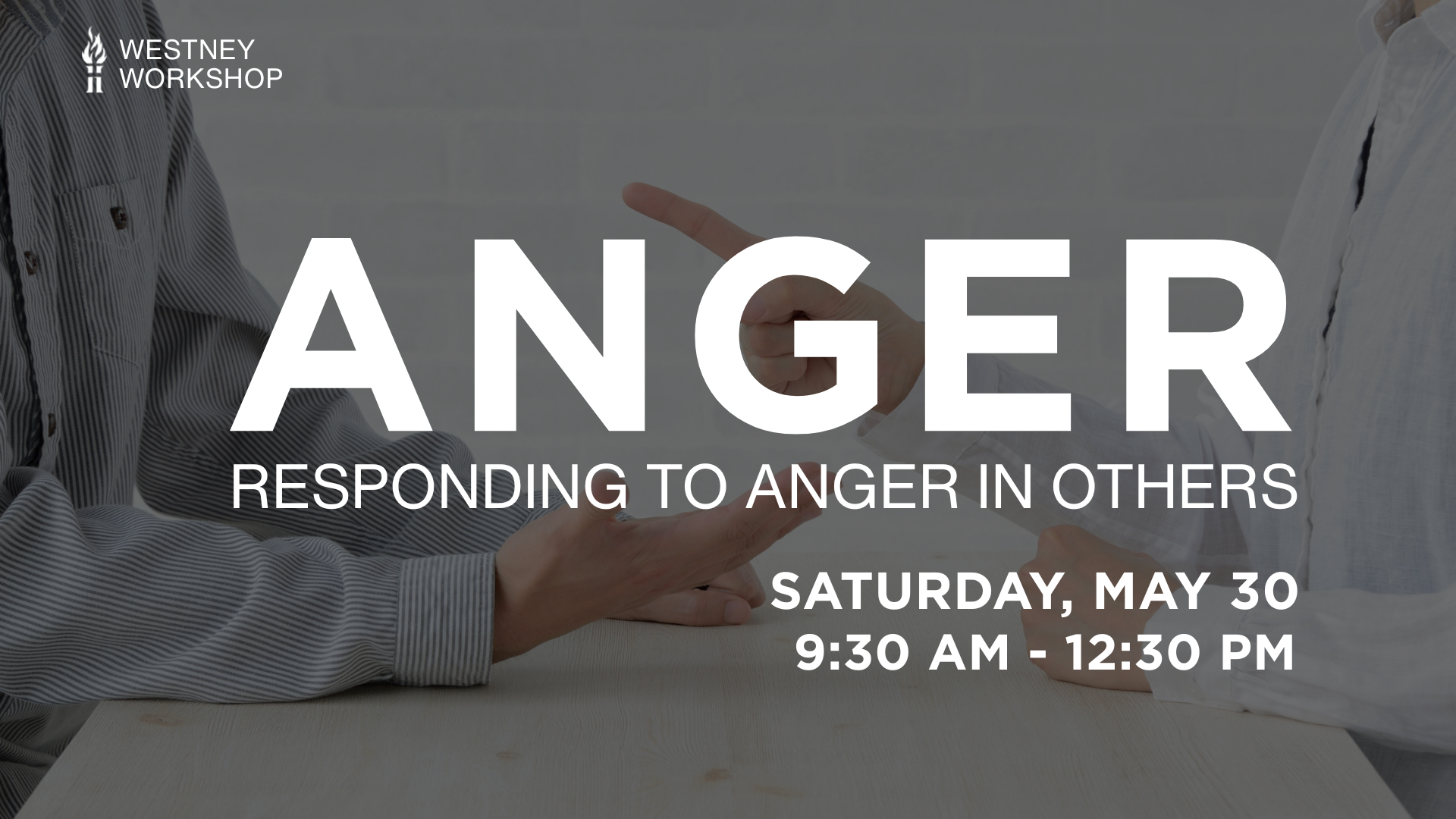 Westney Workshop: Anger, Pt 2